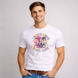 Tricou Paste Easter Vibes Party Crew Kpop Girls Pastel, din bumbac 100%, tricou alb, Copii | Dama | Barbat