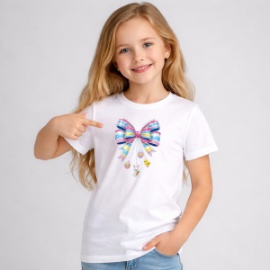 Tricou Paste Fundita Mare Pastel Rainbow Decor Elegant, din bumbac 100%, tricou alb, Copii | Dama | Barbat