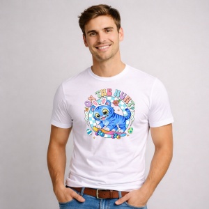 Tricou Paste On The Hunt Kpop Pisica Easter Pastel, din bumbac 100%, tricou alb, Copii | Dama | Barbat