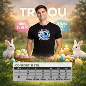Tricou Paste On The Hunt Kpop Pisica Easter Pastel, din bumbac 100%, tricou negru, Copii | Dama | Barbat - Img 6