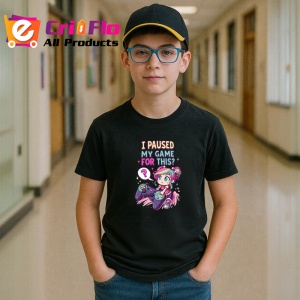 Tricou Paused My Game For This Gamer Fata, Copii | Dama | Barbat, culoare negru - Img 9