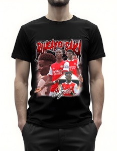 Tricou pentru bărbați - Bukayo Saka - Arsenal, Talent Englez, Suporter Gunners