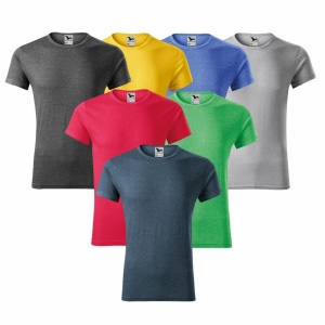 Imagine de prezentare pentru tricou barbati si culorile disponibile gri, rosu, galben, verde, alb, negru