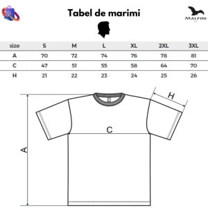 Tabel marimi dimensiuni tricou barbat Toyota Style-Fiabilitate si inovatie