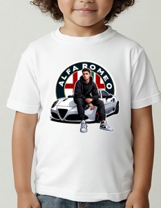 Tricou pentru copii - Alfa Romeo Passion - Stil Italian și Performanță - Img 2