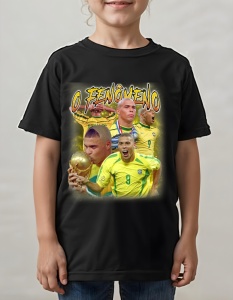 Tricou pentru copii - O Fenômeno - Ronaldo Nazário, Legenda Braziliei, Campion Mondial