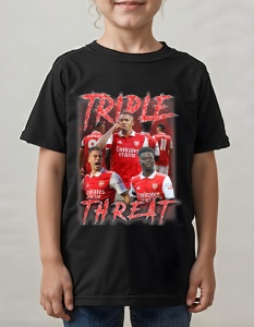 Tricou pentru copii - Triple Threat - Arsenal, Trio de Vis, Premier League