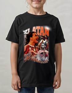Tricou pentru copii - Zlatan Ibrahimovic - AC Milan, Fotbalist Suedez, Regele Zlatan - Img 2