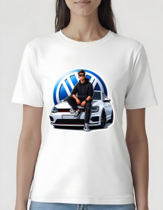 Tricou pentru dama - VW Classic Style - Clasic și Versatil - Img 2