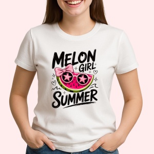 Tricou Pepene Fata vara, Fructe, Copii | Dama - Img 2