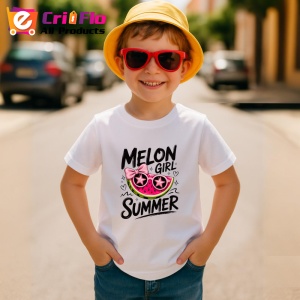 Tricou Pepene Fata vara, Fructe, Copii | Dama - Img 3
