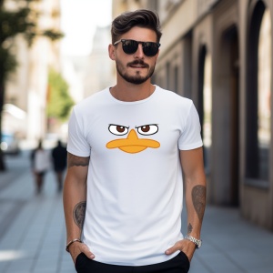Tricou Perry Gangsta Tricou Alb - Copii | Dama | Barbat - Img 9