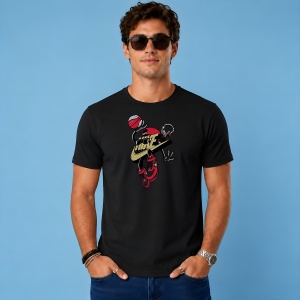 Tricou Personaj Minge Baschet Sneaker Head Urban Street Culture, din bumbac 100%, tricou negru, Copii | Dama | Barbat - Img 3