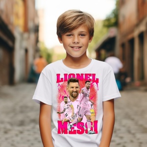 Tricou Alb copii tricou Lionel Messi