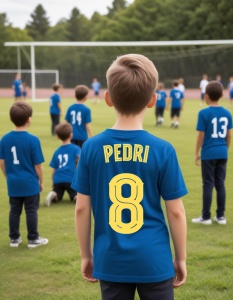 Tricou Personalizat pentru Copii cu Pedri la Barcelona - Cadou Ideal pentru Fanii Fotbalului - Pedri Barcelona Tricou Copii - Img 2