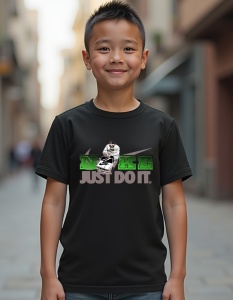 Tricou personalizat pentru copii din bumbac 100% - Sneakerhead Car - Just Do It
