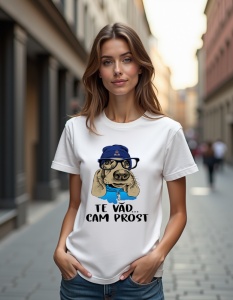 Tricou personalizat pentru dama din bumbac 100% - Te vad cam prost