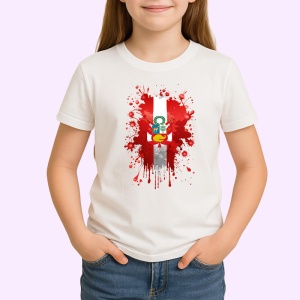 Tricou Peru Steag Splash Art, Copii | Dama | Barbat - Img 2