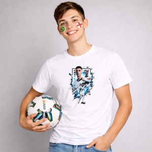 Tricou Phil Foden England World Cup Fifa 2026 V2, din bumbac 100%, tricou alb, Copii | Dama | Barbat - Img 3