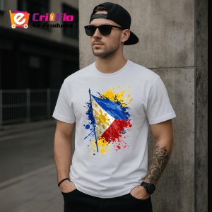 Tricou Philippines Steag Splash Art, Copii | Dama | Barbat - Img 5