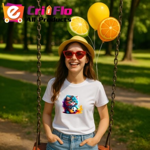 Tricou Pisica pufoasa roz albastra cu efecte de vopsea Copii | Dama | Barbat - Img 7