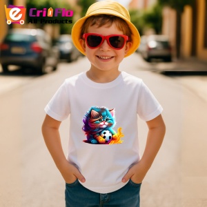 Tricou Pisica pufoasa roz albastra cu efecte de vopsea Copii | Dama | Barbat - Img 10