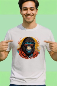 Tricou Pisici indragostite cu flori si inima fundal alb Copii | Dama | Barbat - Img 2