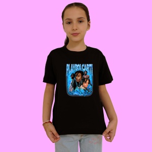 Tricou Playboi Carti, muzica RAP, Dama | Barbat | Copii, Culoare Negru - Img 2