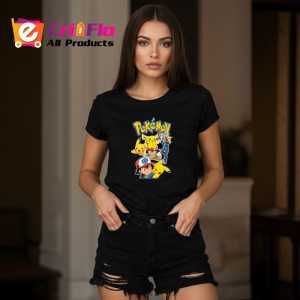 Tricou Pokemon antrenori si creaturi fantastice in batalie, Copii | Dama | Barbat , tricou negru - Img 7