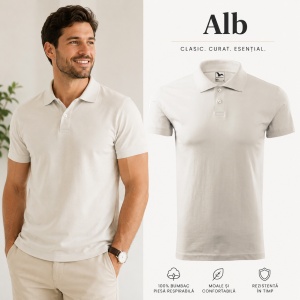 Tricou Polo Bărbat Malfini Single J. 202, 100% Bumbac, 180 g/m², Guler Polo 1:1, Finisaj cu Silicon, 22 Culori, Mărimi S–3XL - Img 11