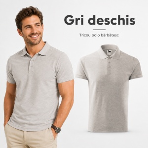 Tricou Polo Bărbați Malfini Cotton 212, 100% Bumbac, 170 g/m², Guler Polo, 16 Culori, Mărimi S-3XL - Img 17