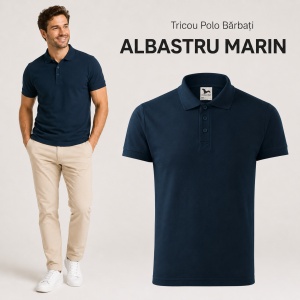 Tricou Polo Bărbați Malfini Cotton Heavy 215, 100% Bumbac, 220 g/m², Guler Polo, Mărimi S-3XL, 13 Culori - Img 13