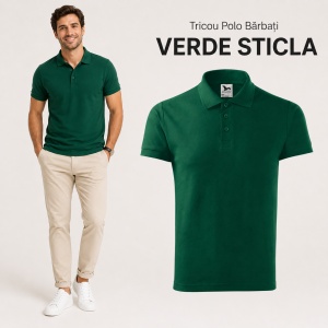 Tricou Polo Bărbați Malfini Cotton Heavy 215, 100% Bumbac, 220 g/m², Guler Polo, Mărimi S-3XL, 13 Culori - Img 23