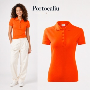 Tricou polo cambrat Femei | 8 culori disponibile - R23 - Img 13