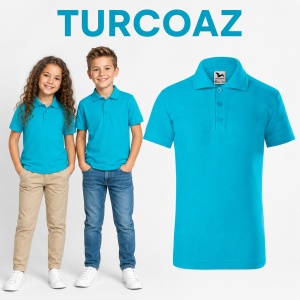 Tricou Polo Copii Tip Tommy, cu Guler, pentru Școală, Fete și Băieți, 4–12 Ani - Img 21