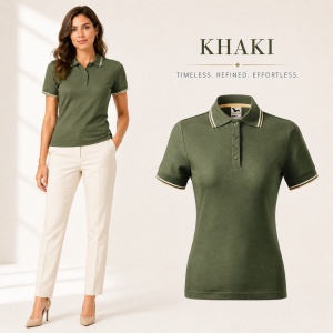 Tricou polo damă | guler cu dungi | cambrat slim fit 14 culori disponibile -233 - Img 13