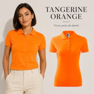 Tricou Polo Damă Malfini 210 Pique, Croială Cambrată, 200 g/m², Mărimi XS–3XL,65% Bumbac, 36 Culori - Img 15