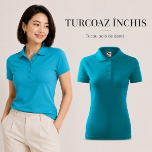 Tricou Polo Damă Malfini 210 Pique, Croială Cambrată, 200 g/m², Mărimi XS–3XL,65% Bumbac, 36 Culori - Img 25