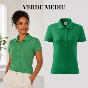 Tricou Polo Damă Malfini 213 Cotton, 100% Bumbac, 170 g/m², Guler Raiat, 5 Nasturi, Croială Cambrată, 17 Culori, XS–2XL - Img 18