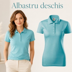 Tricou Polo Damă model simplu tip Tommy - Img 19