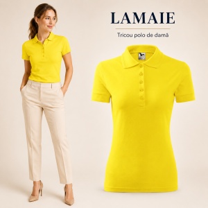 Tricou Polo Damă Pique Polo, Croială Cambrată, 36 Nuanțe, Mărimi XS–3XL - Img 15