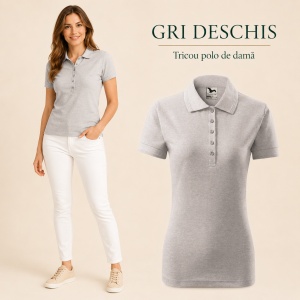Tricou Polo Damă Pique Polo, Croială Cambrată, 36 Nuanțe, Mărimi XS–3XL - Img 43