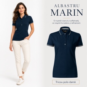 Tricou Polo Damă Premium Malfini 253 Perfection Plain, 95% Bumbac 5% Elastan, Croială Slim Fit, 200 g/m², S 2XL, 7 Culori - Img 25