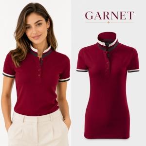Tricou Polo Damă Premium Malfini 257 Collar Up, 100% Bumbac, Croială Cambrată, 215 g/m², XS 2XL, 10 Culori - Img 21