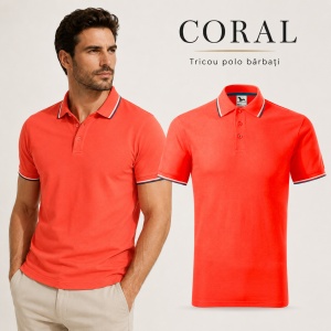 Tricou Polo Pique Bărbați Malfini Focus, 14 Culori Disponibile, 65% Bumbac, 180 g/m², Guler tip tommy cu Dungi Contrastante, Mărimi S 3XL - Img 15