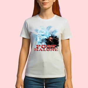 Tricou Post Malone - Ice Theme, muzica RAP, Dama | Barbat | Copii - Img 2