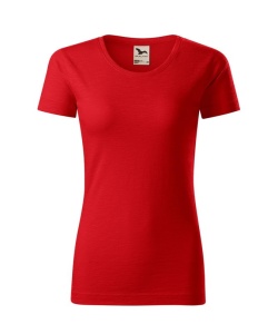 Tricou premium dama din bumbac organic de culoare rosu