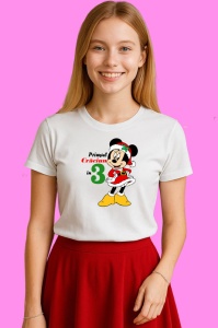 Tricou Primul Craciun In 3, din bumbac 100% Copii | Dama | Barbat - Img 3
