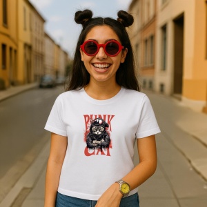 Tricou Punk cat - Copii | Dama | Barbat - Img 6