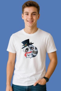 Tricou Raton Cu Instalatie De Craciun, din bumbac 100%, tricou alb, Copii | Dama | Barbat